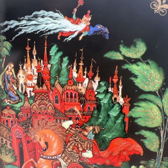 2 VTG Bradford Russian Legends Fairy Tales 1988 Collector Plates 1 & 2 Signed #d - Picture 16 of 16